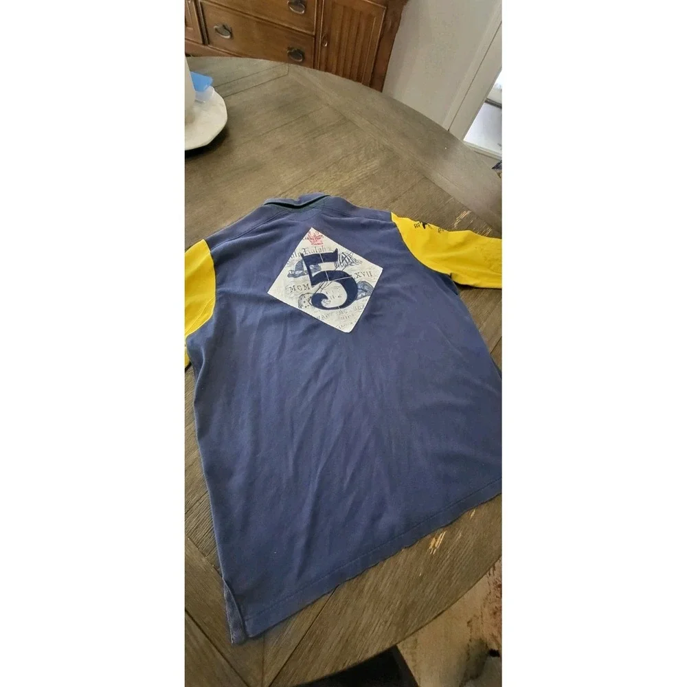 Vtg Rare Polo Ralph Lauren SWEDEN Rugby Long sleeve Shirt Size XL Stampede Pony - Picture 15 of 16